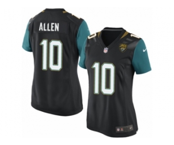 Women's Nike Jacksonville Jaguars #10 Brandon Allen Game Black Alternate NFL Jersey