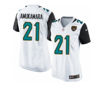 Women's Nike Jacksonville Jaguars #21 Prince Amukamara Limited White NFL Jersey