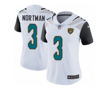 Women's Nike Jacksonville Jaguars #3 Brad Nortman White Vapor Untouchable Limited Player NFL Jersey