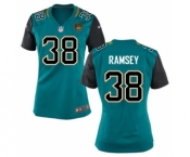 Women's Nike Jacksonville Jaguars #38 Jalen Ramsey Teal Green Team Color NFL Jersey