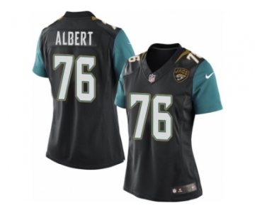 Women's Nike Jacksonville Jaguars #76 Branden Albert Limited Black Alternate NFL Jersey