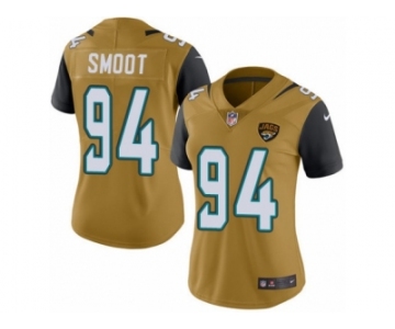 Women's Nike Jacksonville Jaguars #94 Dawuane Smoot Limited Gold Rush NFL Jersey