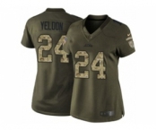 nike women nfl jerseys jacksonville jaguars #24 yeldon army green[nike Limited Salute To Service]