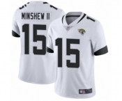 Youth Jacksonville Jaguars #15 Gardner Minshew II White Vapor Untouchable Limited Player Football Jersey