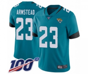 Youth Jacksonville Jaguars #23 Ryquell Armstead Teal Green Alternate Vapor Untouchable Limited Player 100th Season Football Jersey