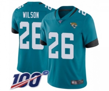 Youth Jacksonville Jaguars #26 Jarrod Wilson Teal Green Alternate Vapor Untouchable Limited Player 100th Season Football Jersey