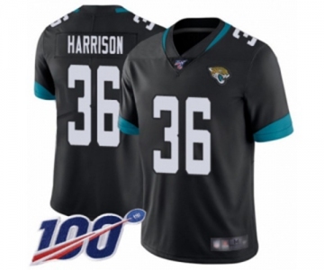 Youth Jacksonville Jaguars #36 Ronnie Harrison Black Team Color Vapor Untouchable Limited Player 100th Season Football Jersey