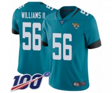 Youth Jacksonville Jaguars #56 Quincy Williams II Teal Green Alternate Vapor Untouchable Limited Player 100th Season Football Jersey