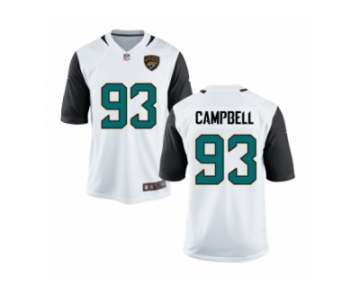 Youth Jacksonville Jaguars #93 Calais Campbell Nike White Jersey