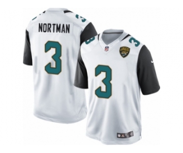 Youth Nike Jacksonville Jaguars #3 Brad Nortman Limited White NFL Jersey