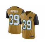 Youth Nike Jacksonville Jaguars #39 Tashaun Gipson Limited Gold Rush NFL Jersey