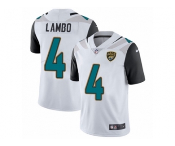 Youth Nike Jacksonville Jaguars #4 Josh Lambo White Vapor Untouchable Limited Player NFL Jersey