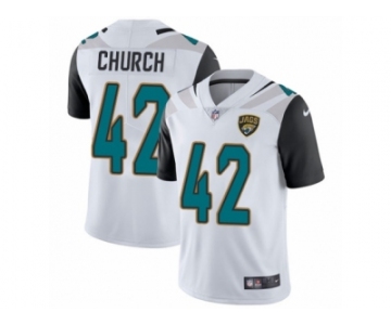 Youth Nike Jacksonville Jaguars #42 Barry Church White Vapor Untouchable Limited Player NFL Jersey