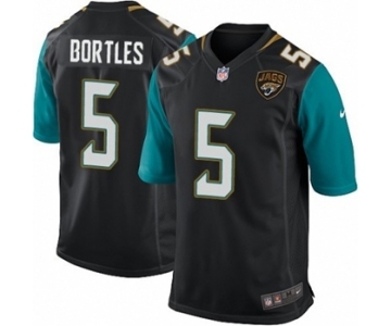 Youth Nike Jacksonville Jaguars #5 Blake Bortles Game Black Alternate NFL Jersey