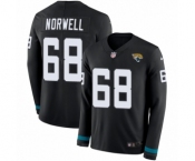 Youth Nike Jacksonville Jaguars #68 Andrew Norwell Limited Black Therma Long Sleeve NFL Jersey