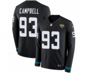 Youth Nike Jacksonville Jaguars #93 Calais Campbell Limited Black Therma Long Sleeve NFL Jersey