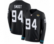 Youth Nike Jacksonville Jaguars #94 Dawuane Smoot Limited Black Therma Long Sleeve NFL Jersey