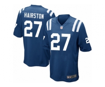 Men Nike Indianapolis Colts #27 Nate Hairston Game Royal Blue Team Color NFL Jersey