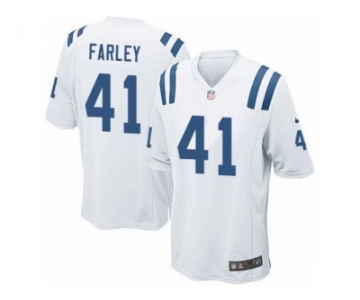 Men Nike Indianapolis Colts #41 Matthias Farley Game White NFL Jersey