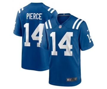 Men's Indianapolis Colts #14 Alec Pierce Nike Royal 2026 Official NFL Game Jersey