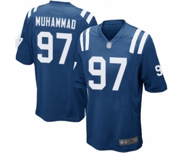 Men's Indianapolis Colts #97 Al-Quadin Muhammad Game Royal Blue Team Color Football Jersey