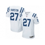 Men Nike Indianapolis Colts #27 Nate Hairston Elite White NFL Jersey