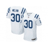Men Nike Indianapolis Colts #30 Rashaan Melvin Elite White NFL Jersey