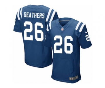 Men's Nike Indianapolis Colts #26 Clayton Geathers Elite Royal Blue Team Color NFL Jersey