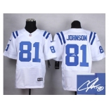 nike jerseys indianapolis colts #81 andre johnson white[Elite][signature]
