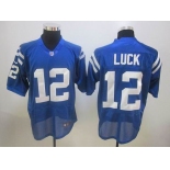 nike nfl jerseys indianapolis colts #12 luck blue[elite]