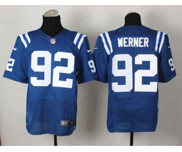 nike nfl jerseys indianapolis colts #92 werner blue[Elite][werner]