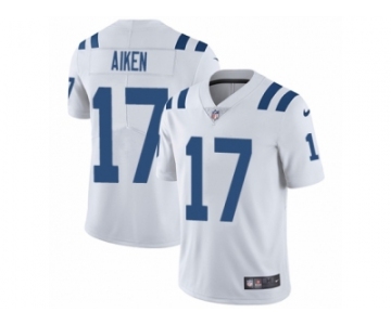 Men Nike Indianapolis Colts #17 Kamar Aiken White Vapor Untouchable Limited Player NFL Jersey