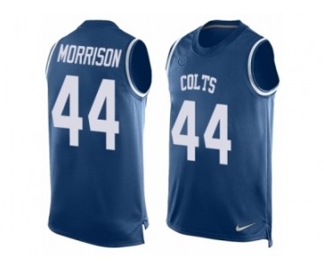 Men Nike Indianapolis Colts #44 Antonio Morrison Limited Royal Blue Player Name & Number Tank Top NFL Jersey