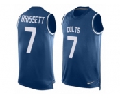 Men Nike Indianapolis Colts #7 Jacoby Brissett Limited Royal Blue Player Name & Number Tank Top NFL Jersey