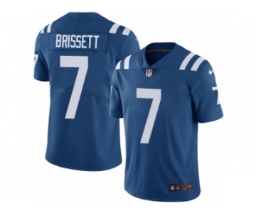 Men Nike Indianapolis Colts #7 Jacoby Brissett Royal Blue Team Color Vapor Untouchable Limited Player NFL Jersey