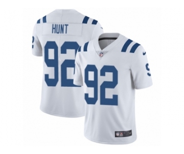 Men Nike Indianapolis Colts #92 Margus Hunt White Vapor Untouchable Limited Player NFL Jersey