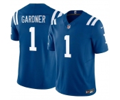 Men's Indianapolis Colts #1 Sauce Gardner Blue 2025 F.U.S.E. Vapor Limited Stitched Football Jersey Men's Indianapolis Colts #1 Sauce Gardner Blue 2025 F.U.S.E. Vapor Limited Stitched Football Jersey