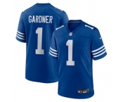 Men's Indianapolis Colts #1 Sauce Gardner Blue Vapor Limited Stitched Football Jersey Men's Indianapolis Colts #1 Sauce Gardner Blue Vapor Limited Stitched Football Jersey
