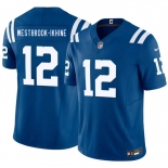 Men's Indianapolis Colts #12 Nick Westbrook-Ikhine Blue 2026 F.U.S.E. Vapor Limited Football Stitched Jersey
