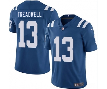 Men's Indianapolis Colts #13 Laquon Treadwell Blue 2025 Vapor Limited Football Stitched Jersey