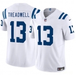 Men's Indianapolis Colts #13 Laquon Treadwell White 2025 F.U.S.E. Vapor Limited Football Stitched Jersey