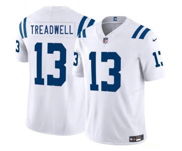 Men's Indianapolis Colts #13 Laquon Treadwell White 2025 F.U.S.E. Vapor Limited Football Stitched Jersey