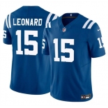 Men's Indianapolis Colts #15 Riley Leonard Blue 2025 F.U.S.E. Vapor Limited Football Stitched Jersey