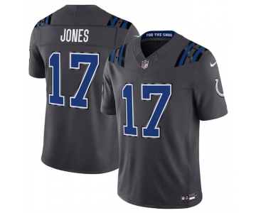 Men's Indianapolis Colts #17 Daniel Jones Dark Gray 2026 F.U.S.E. Rivalries Collection Limited Football Stitched Jersey