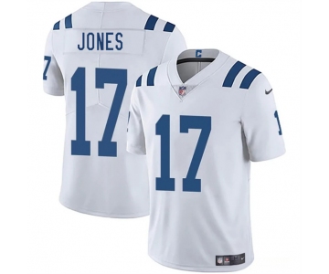 Men's Indianapolis Colts #17 Daniel Jones White 2025 Vapor Limited Football Stitched Jersey
