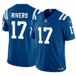 Men's Indianapolis Colts #17 Philip Rivers Blue 2025 F.U.S.E. Vapor Limited Football Stitched Jersey