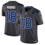 Men's Indianapolis Colts #18 Peyton Manning Dark Gray 2026 F.U.S.E. Rivalries Collection Limited Football Stitched Jersey Men's Indianapolis Colts #18 Peyton Manning Dark Gray 2026 F.U.S.E. Rivalries Collection Limited Football Stitched Jersey