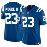 Men's Indianapolis Colts #23 Kenny Moore II Blue 2025 F.U.S.E. With 4-Star C Patch Vapor Limited Football Stitched Jersey