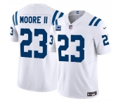 Men's Indianapolis Colts #23 Kenny Moore II White 2025 F.U.S.E. With 4-Star C Patch Vapor Limited Football Stitched Jersey