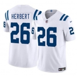 Men's Indianapolis Colts #26 Khalil Herbert White 2025 F.U.S.E. Vapor Limited Football Stitched Jersey